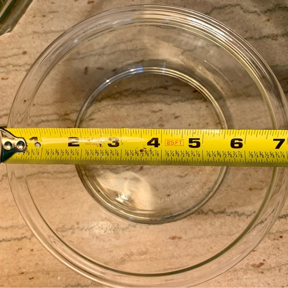 Pyrex Round Clear Glass 5 Cup Casserole Dish - Picture 8 of 10